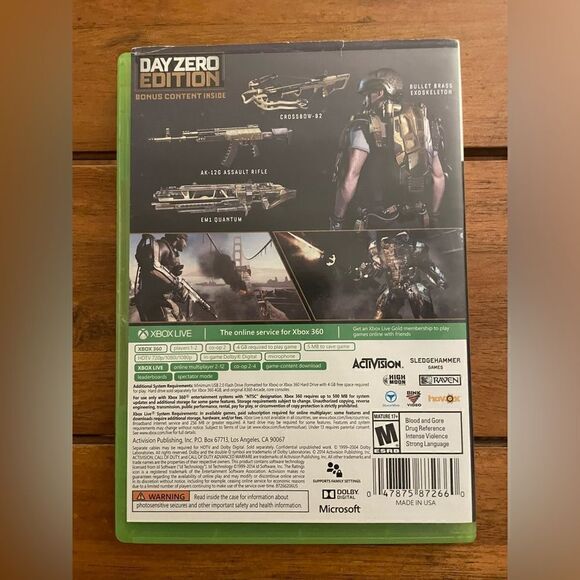 Call of Duty: Advanced Warfare -- Day Zero Edition (Microsoft Xbox 360, 2014) - Picture 2 of 4